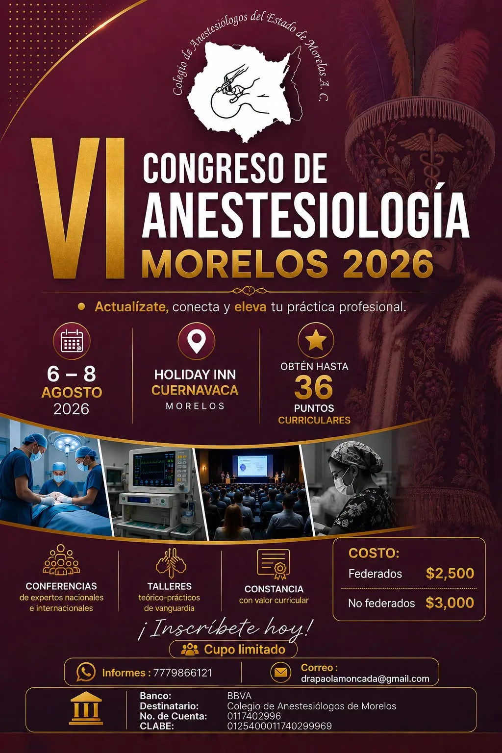 VI Congreso de Anestesiología Morelos 2026
