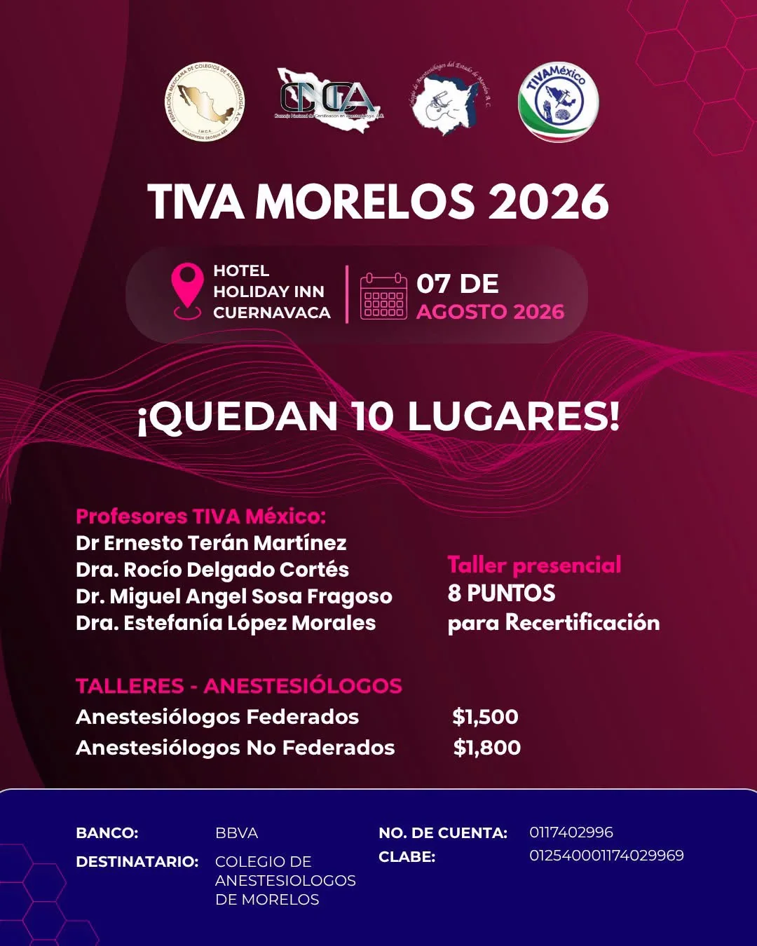 TIVA Morelos 2026 lugares disponibles